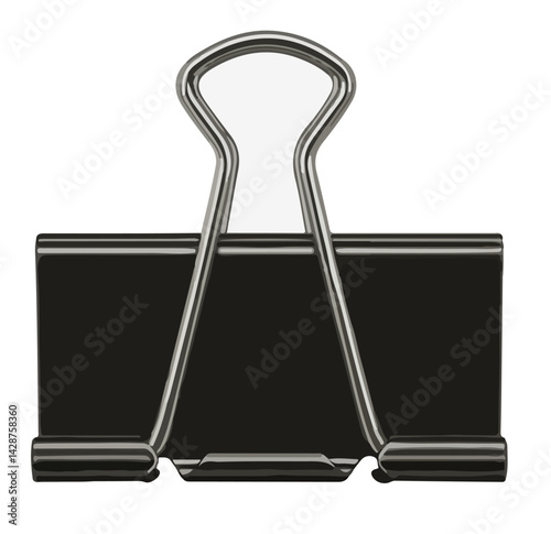 binder clip isolated on white
