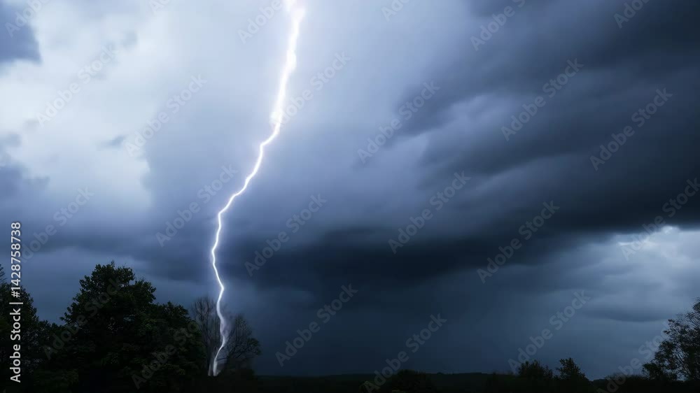 lightning in the storm