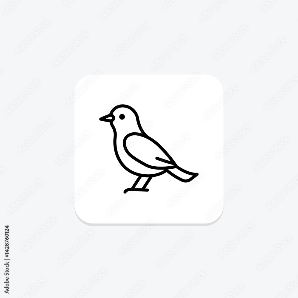 Starling, vector, pixel perfect, illustrator file Starling, vector, pixel perfect, illustrator file
