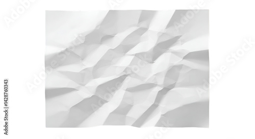Crumpled white paper background