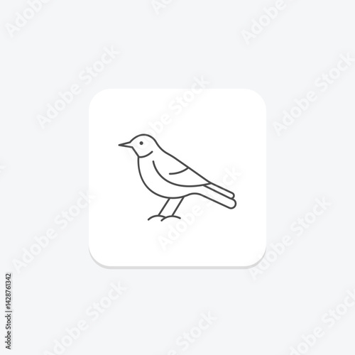 Mockingbird, vector, pixel perfect, illustrator file