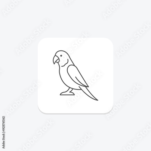 Parakeet, vector, pixel perfect, illustrator file