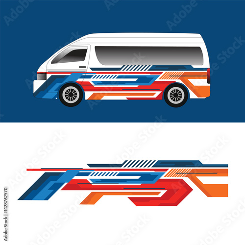decal livery design wrapping branding body of van