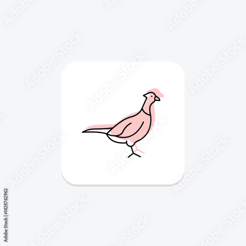Pheasant, vector, pixel perfect, illustrator file