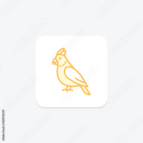 Cockatiel, vector, pixel perfect, illustrator file