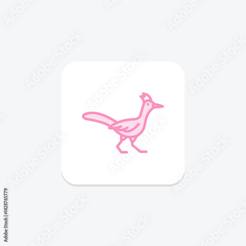 Roadrunner, vector, pixel perfect, illustrator file