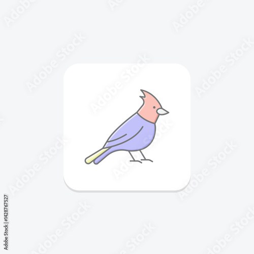 Cardinal, vector, pixel perfect, illustrator file