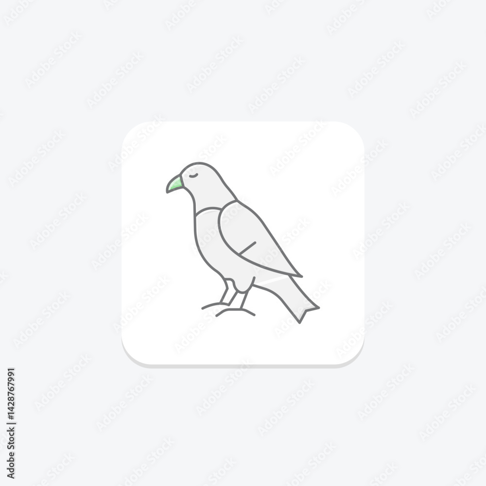 Obraz premium Hawk, vector, pixel perfect, illustrator file