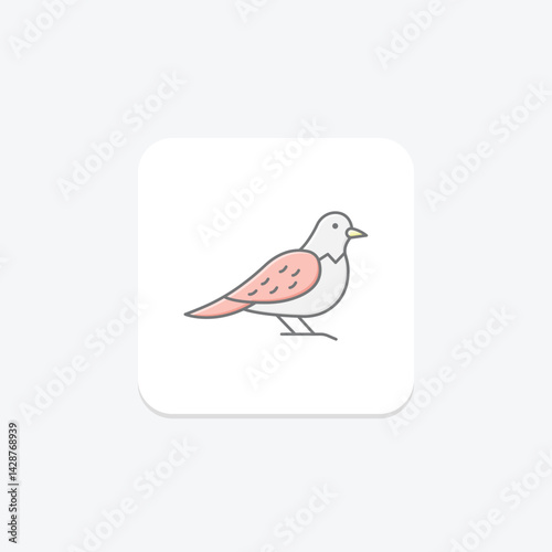 Nightjar, vector, pixel perfect, illustrator file