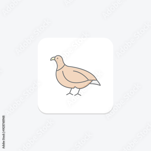 Partridge, vector, pixel perfect, illustrator file