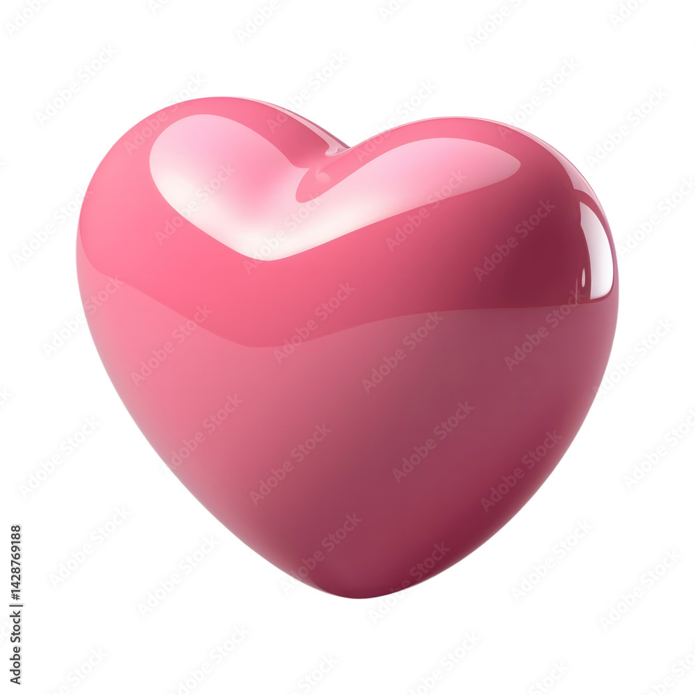 Artificial Intelligence Isolated Pink Heart for Graphic Design Elements Artificial Intelligence Isolated Pink Heart for Graphic Design Elements
