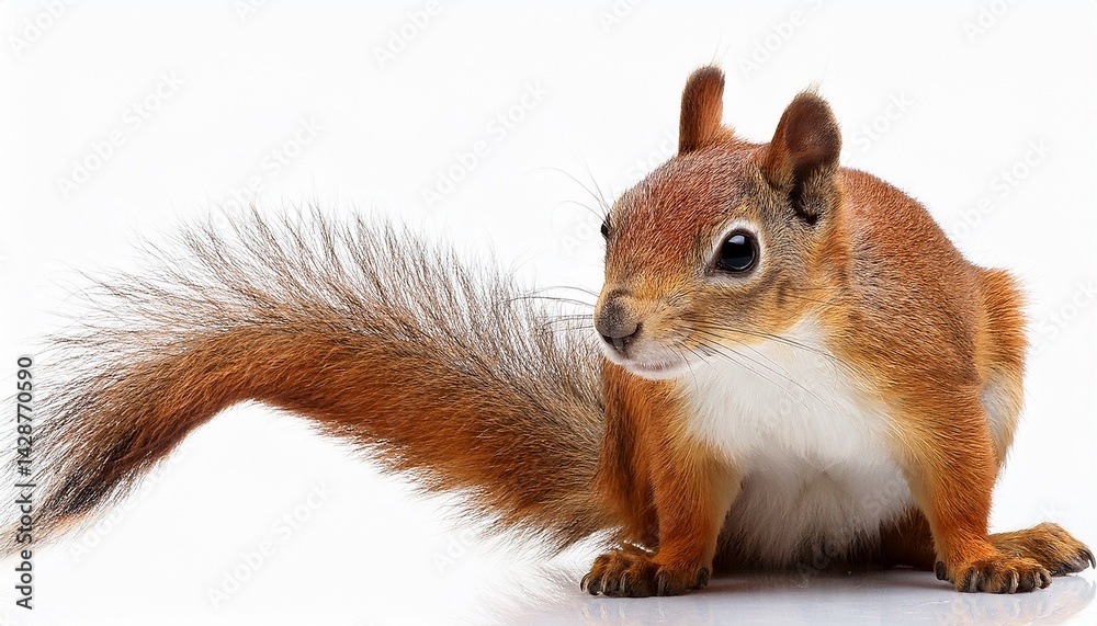 Obraz premium squirrel isolated on white background
