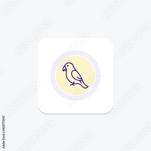 Lovebird, vector, pixel perfect, illustrator file