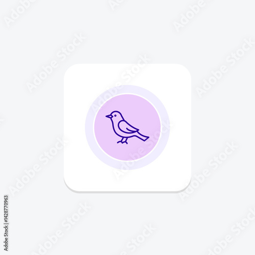 Nightingale, vector, pixel perfect, illustrator file