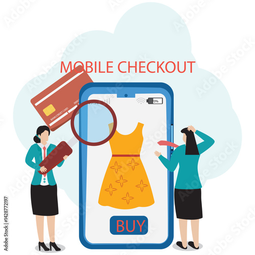 Mobile Checkout Illustration