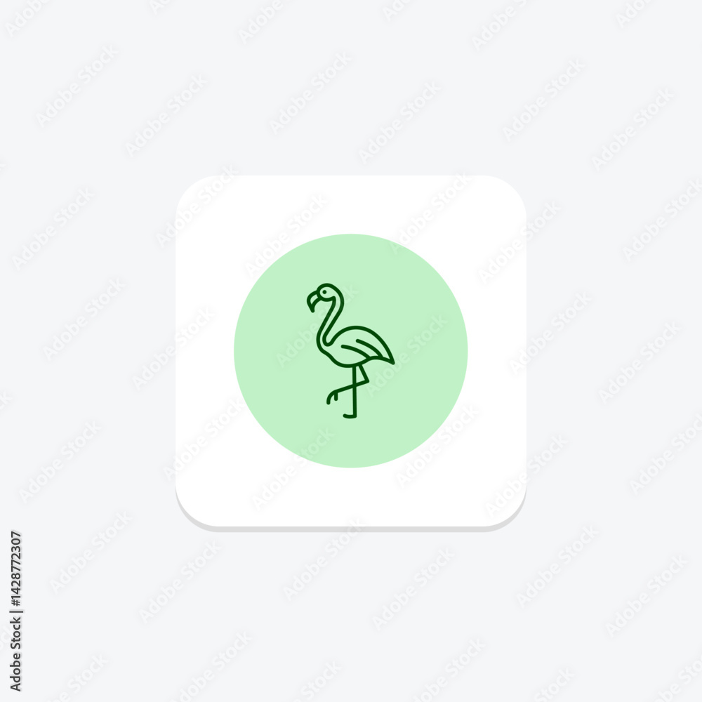 Flamingo, vector, pixel perfect, illustrator file Flamingo, vector, pixel perfect, illustrator file
