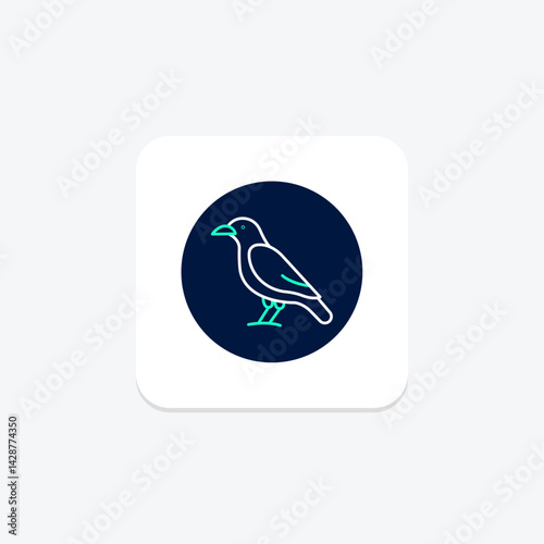Crow, vector, pixel perfect, illustrator file