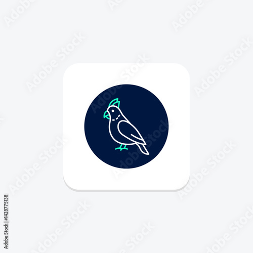 Cockatiel, vector, pixel perfect, illustrator file