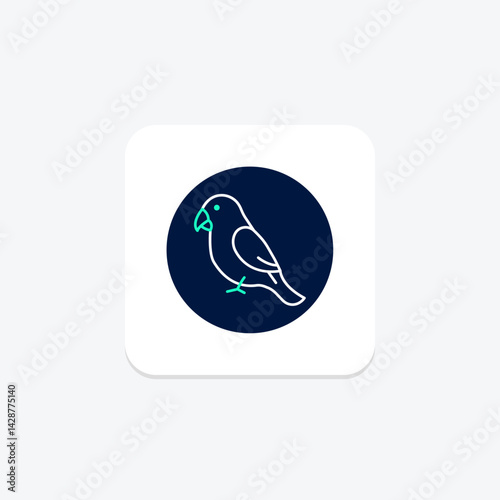 Lovebird, vector, pixel perfect, illustrator file
