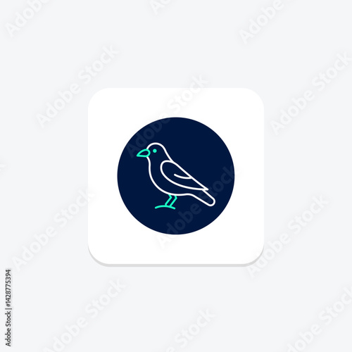 Jackdaw, vector, pixel perfect, illustrator file