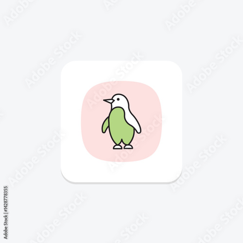 Penguin, vector, pixel perfect, illustrator file