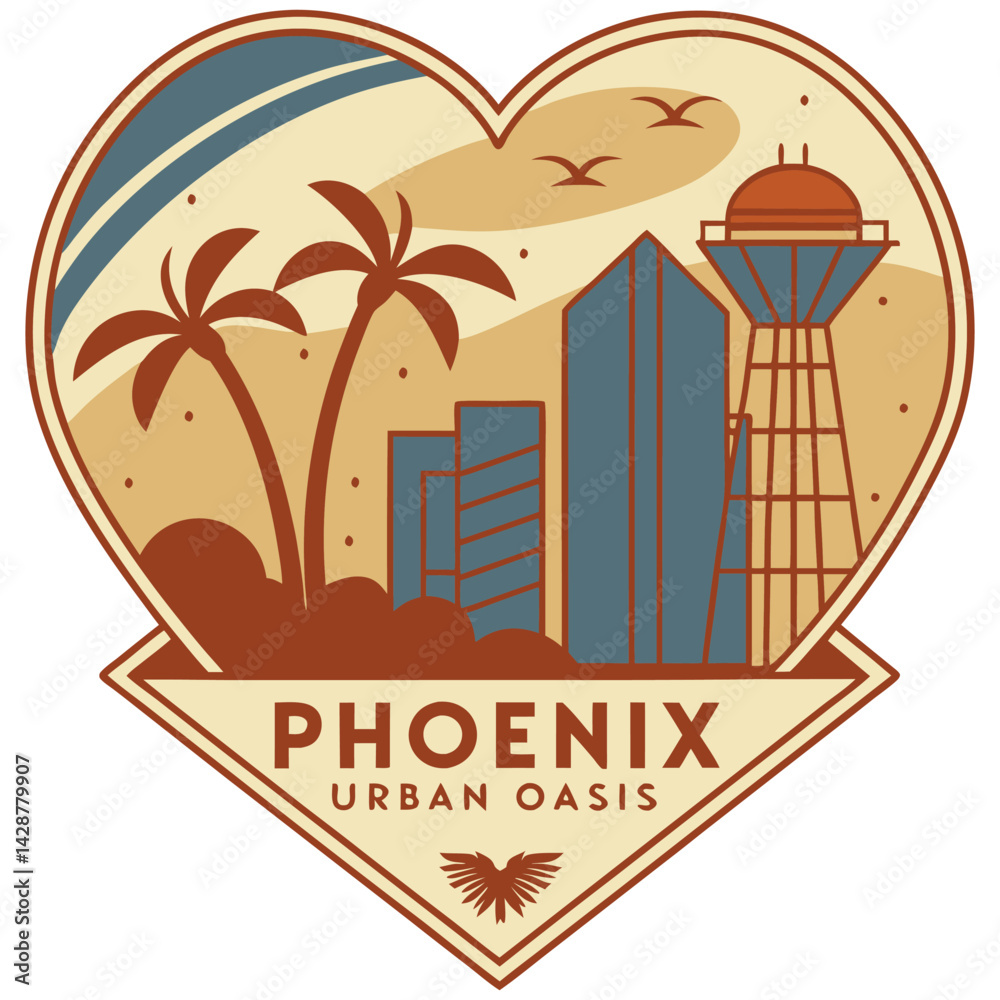 Obraz premium Phoenix Urban Oasis