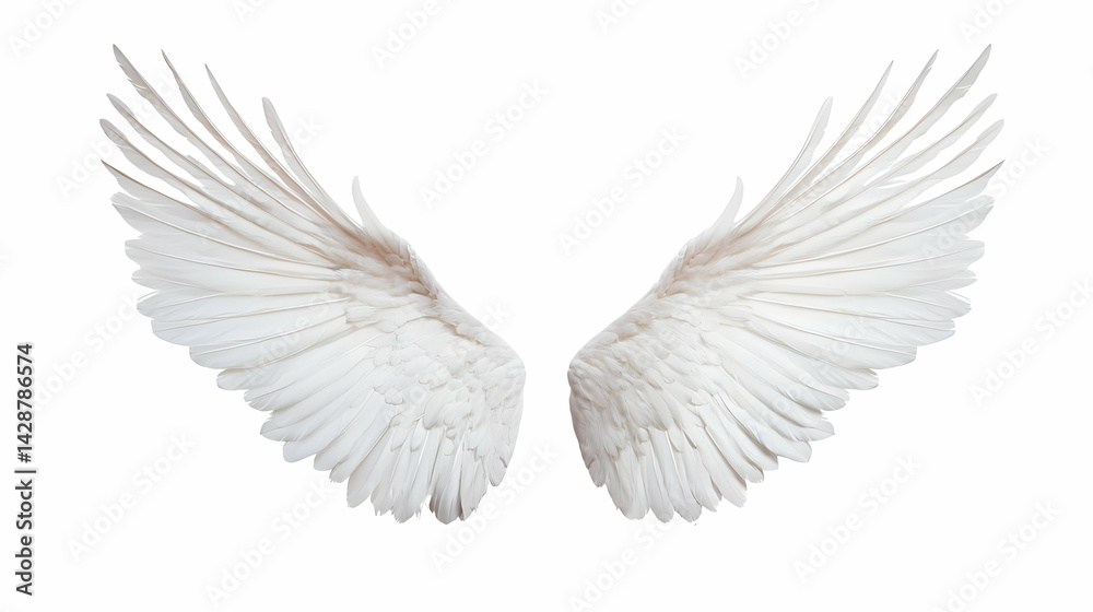 Obraz premium Pair Of White Angel Wings