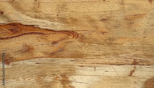 Obraz na płótnie A close-up of a wooden surface showcasing intricate grain patterns and natural knots. AI generated.
w salonie
