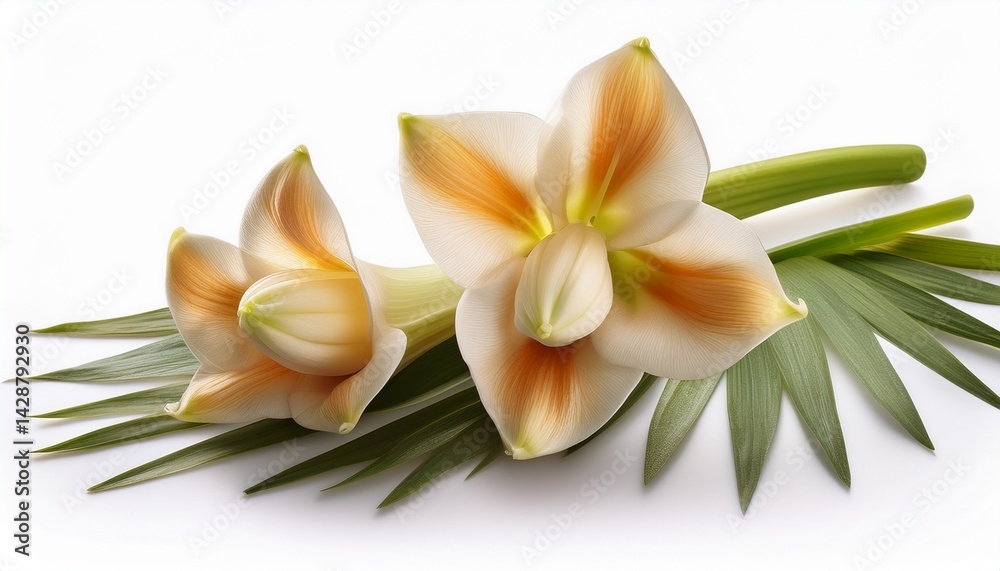 Obraz premium tuberose isolated on white background