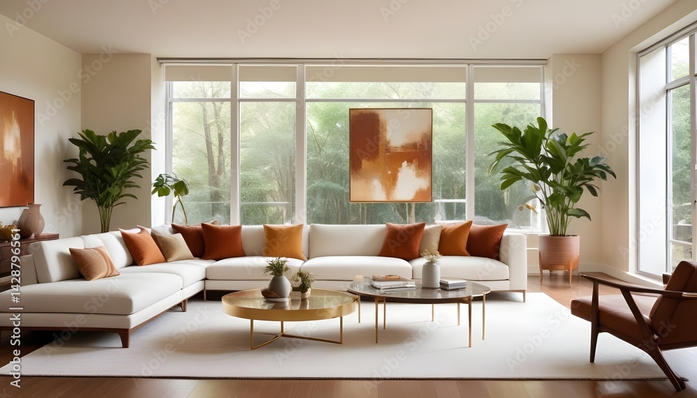 Fototapeta premium interior modern design room 3d