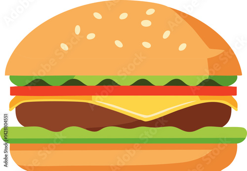 Hamburger isolated 