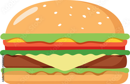 Hamburger isolated 