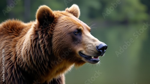 Wallpaper Mural Grizzly Bear Profile Close-Up Outdoors Torontodigital.ca