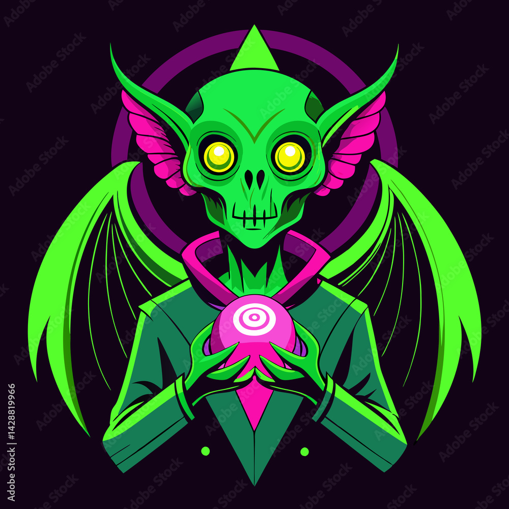 Obraz premium halloween monster vector
