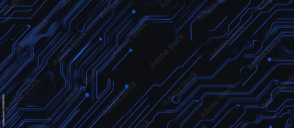 abstract dark background with intricate network of glowing blue lines creating a futuristic technological pattern representing connectivity and innovation with an ethereal and sophisticated feel abstract dark background with intricate network of glowing blue lines creating a futuristic technological pattern representing connectivity and innovation with an ethereal and sophisticated feel