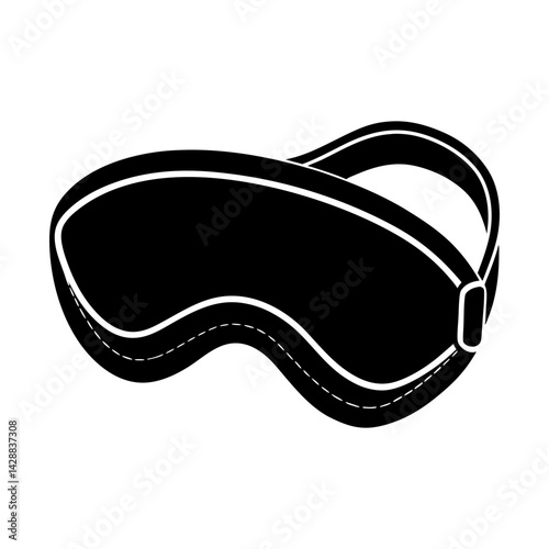 Sleep mask eye cover for restful slumber aid vector silhouette