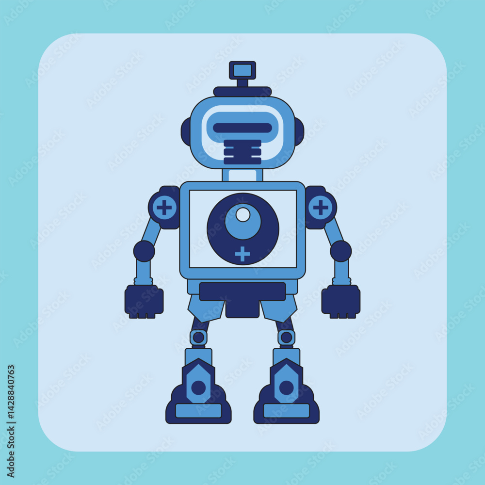 Vector illustration robot Vector illustration robot