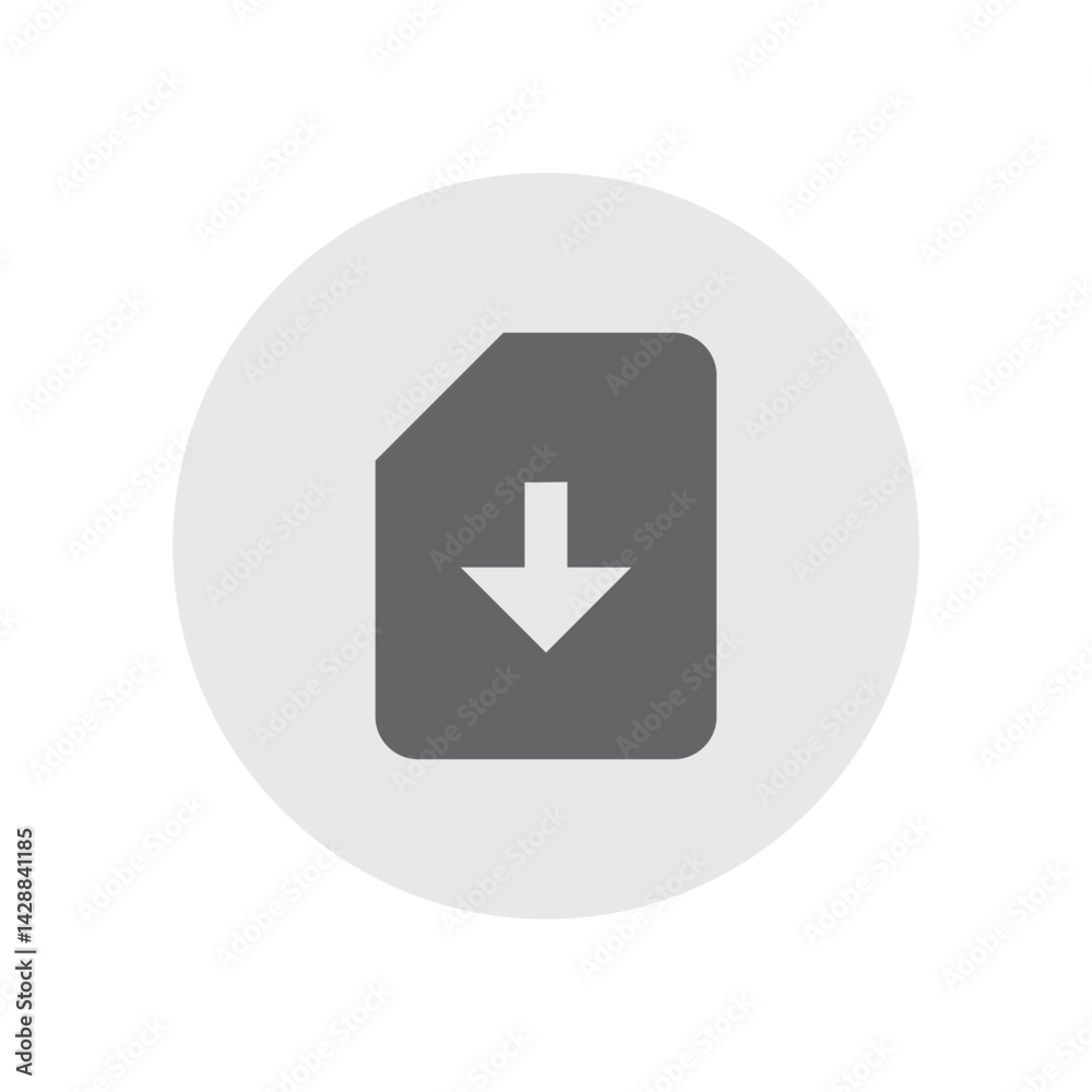 SIM Card Download Filled Icon SIM Card Download Filled Icon