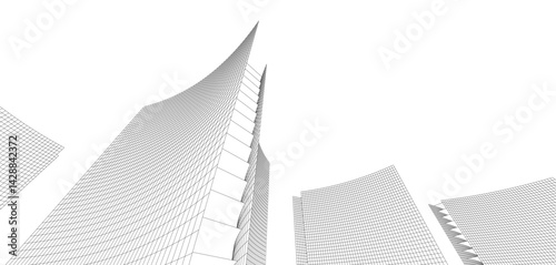 Architecture building. Design background vector illustration