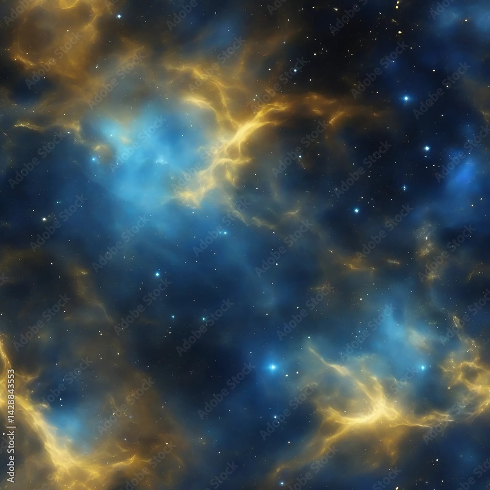 Obraz premium Artistic illustration of space (nebulae, galaxies and stars)
