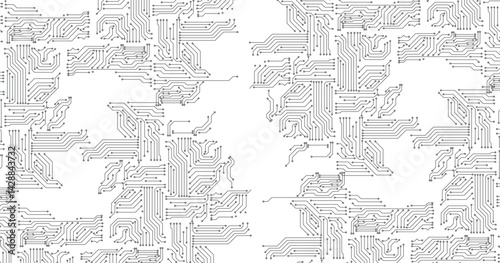 Circuit technology background with hi-tech digital data connection system and computer electronic design. EPS10
