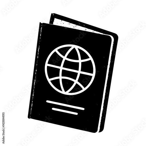 Travel document identification for international trip silhouette