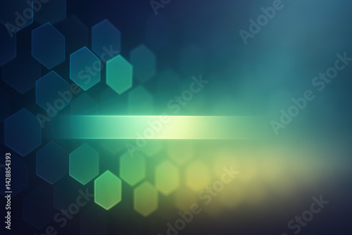 This abstract digital composition features vibrant hexagons that gracefully fade into a soft atmospheric perspective embodying elements strategy and decision-making in a captivating visual