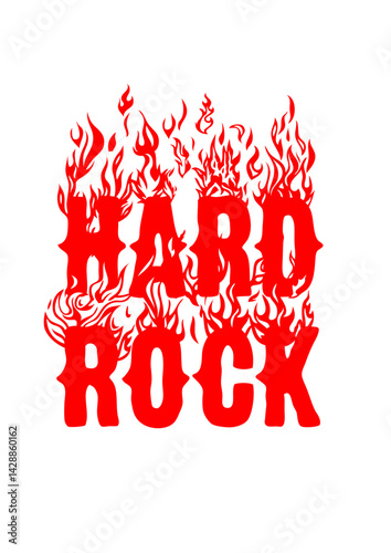 hard rock mot flamme feu fume flame musique