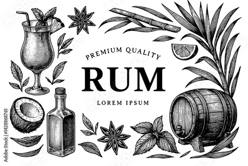 Crafting spirits in paradise with tropical flavors and vintage essence in hot summer days