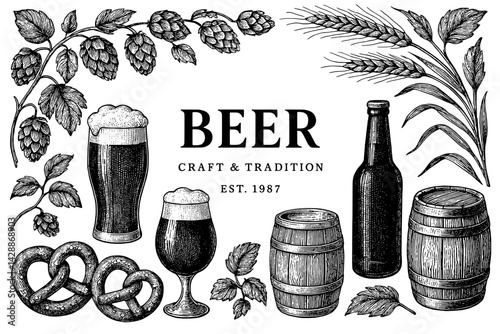 Crafting timeless brews with hops, grains, and flavors in a traditional brewery setting since 1987