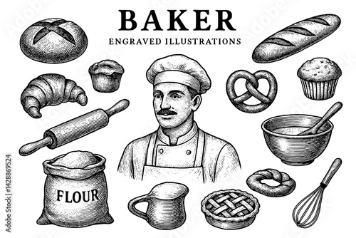Crafting artisanal bread and pastries in a quaint bakery while celebrating the art of baking and tradition