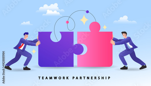 Hiring human for new project by Human resorce. group of people building recruiting team members completing the team for successful work efficiency, completing the team by completing the jigsaw puzzle