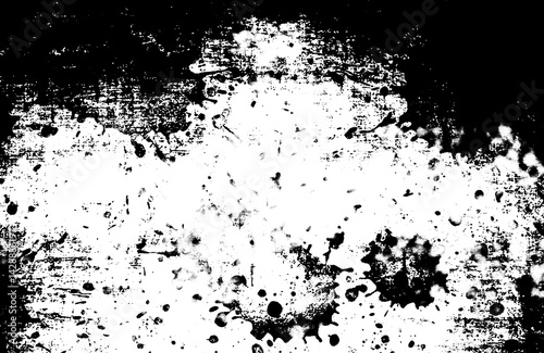 Abstract grunge black and white distressed texture background, noise background, Isolated on white background.