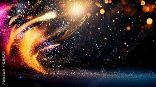 Colorful Abstract Glitter Background Design